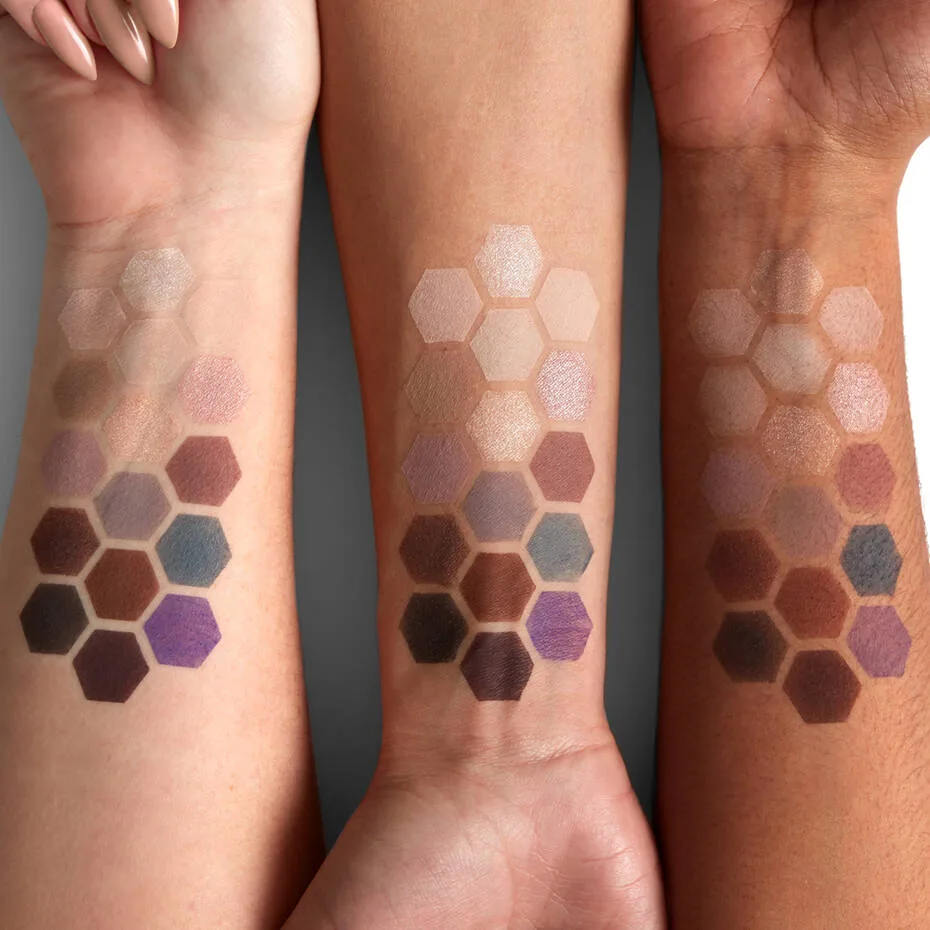 Side view of nyx ultimate eyeshadow palette, 02 cool neutrals