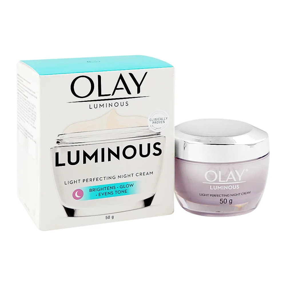 Olay Luminous Light Perfecting Night Cream, Niacinamide, Glycerin, For Brightening Skin, 50g