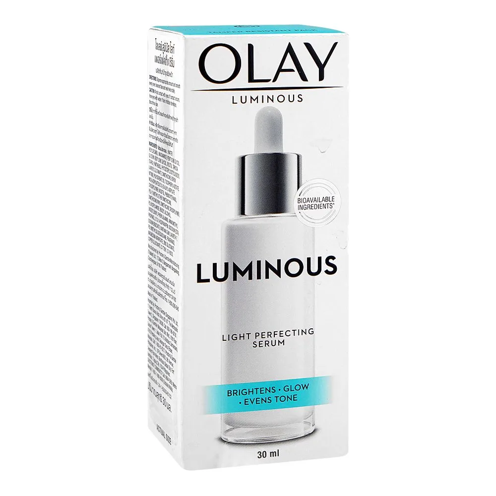 Olay Luminous Light Perfecting Serum, Niacinamide, Paraben, Phthalates & Petrolatum Free, For Dull & Dry Skin, 30ml