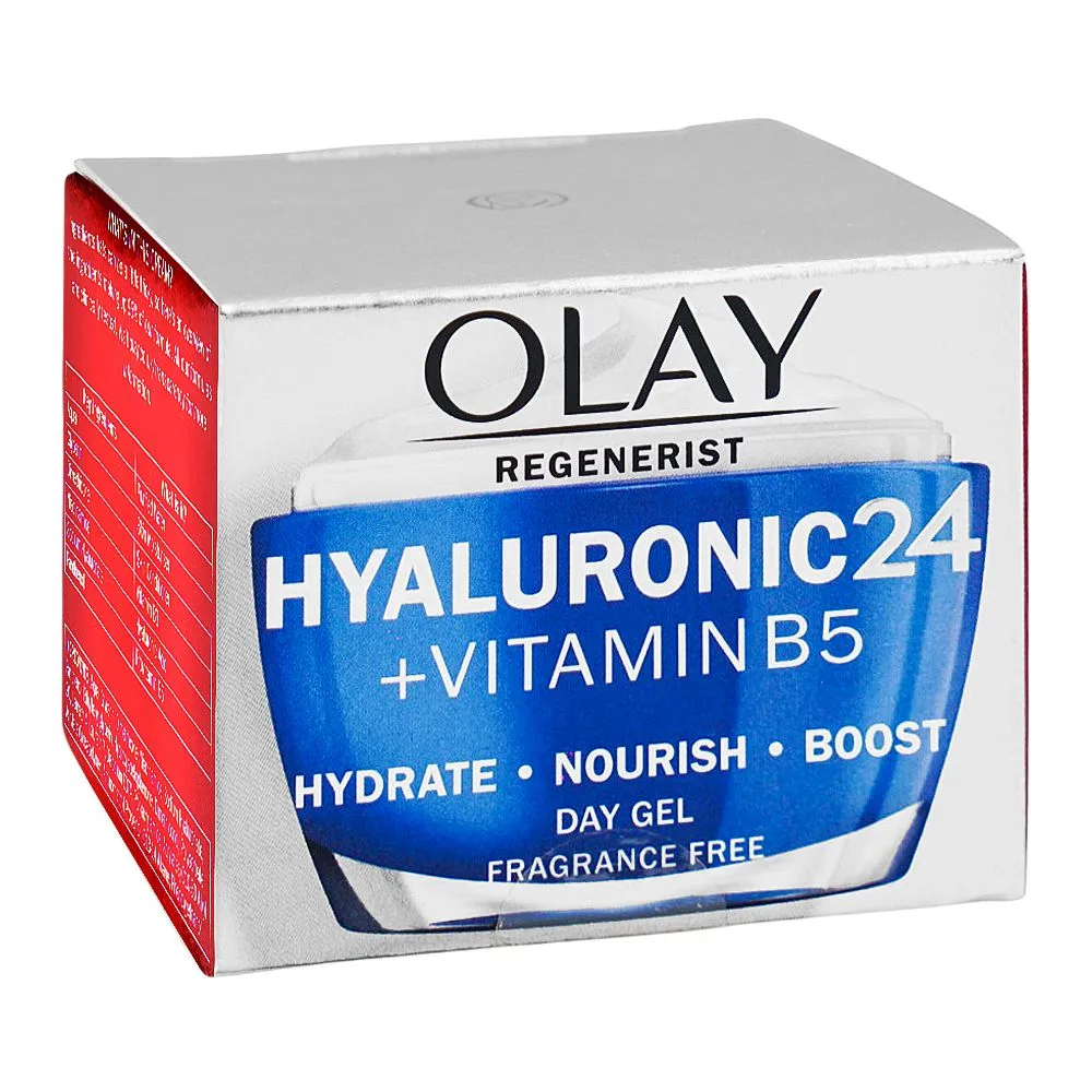 Comfortable casual olay regenerist day gel with hyaluronic acid & vitamin b5, fragrance free, 50ml