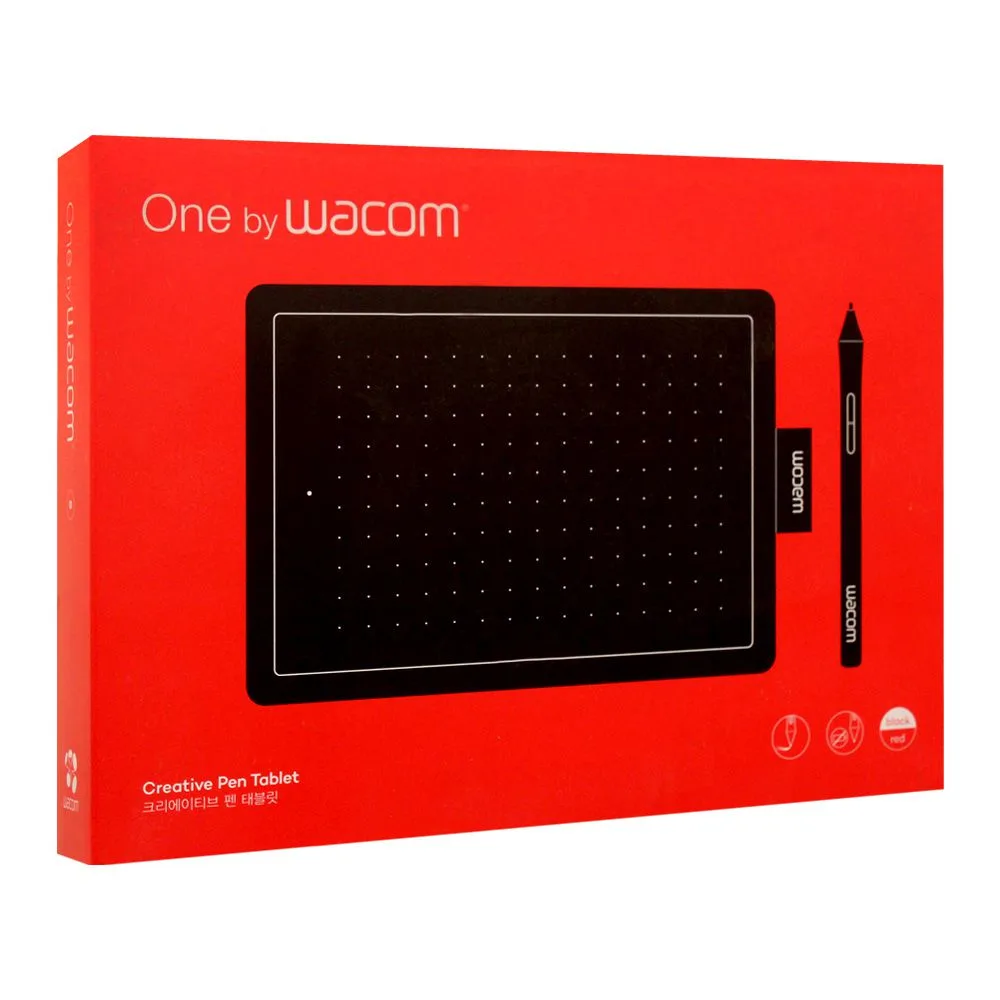 Comfortable casual one by wacom creative pen tablet, small, black, ctl-472/ko-c