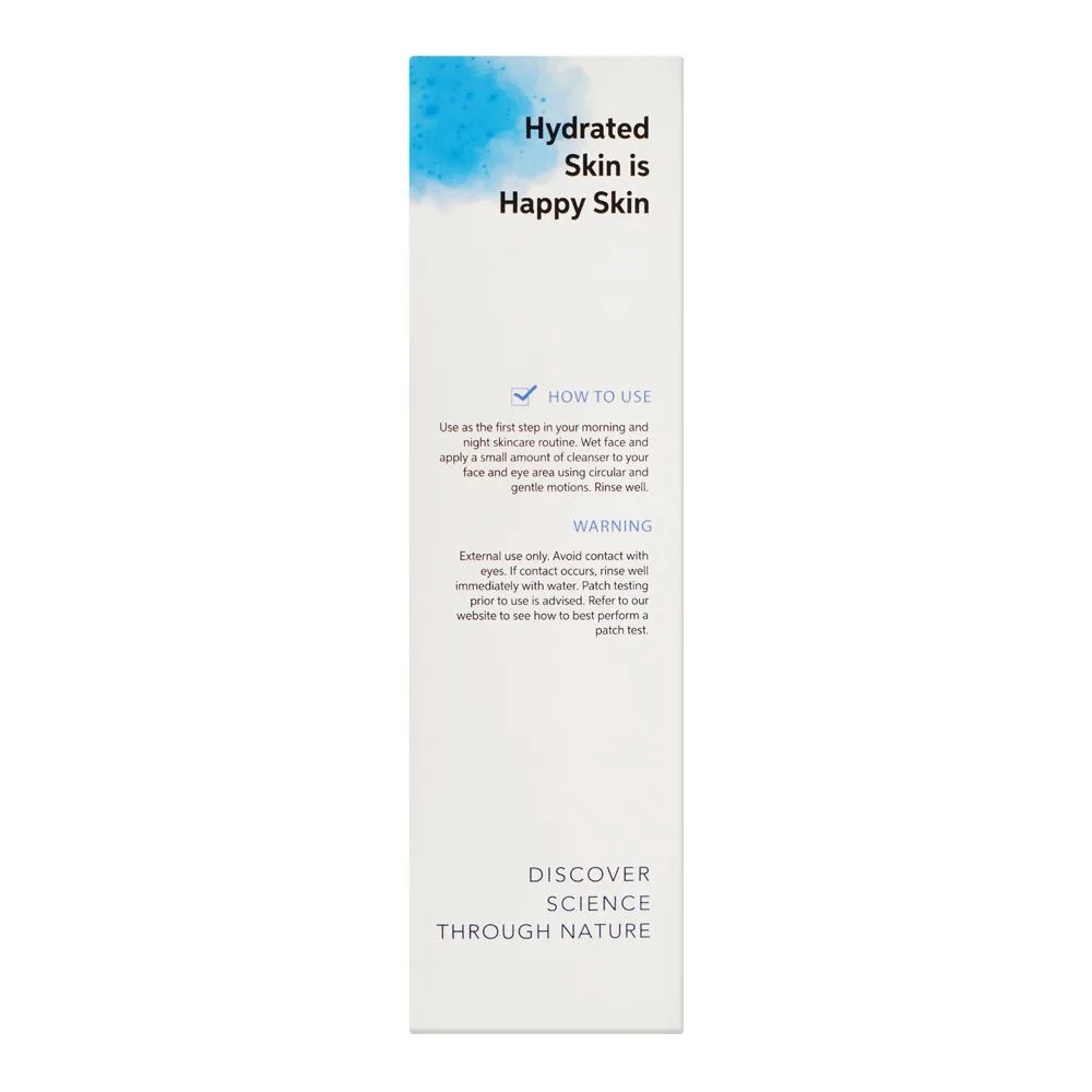 Side view of oneskin hydra cleanse hydrating foaming cleanser, 150ml