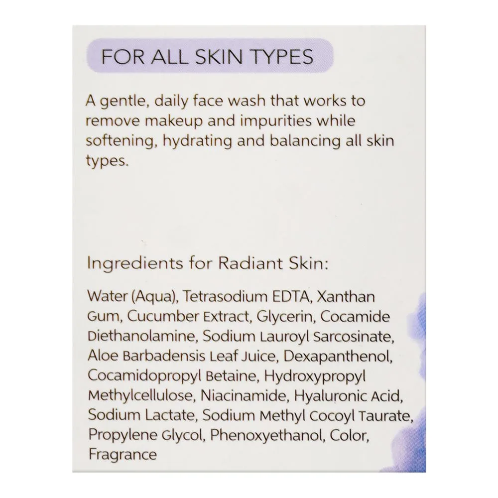 Close-up design of oneskin hydra cleanse hydrating foaming cleanser, 150ml