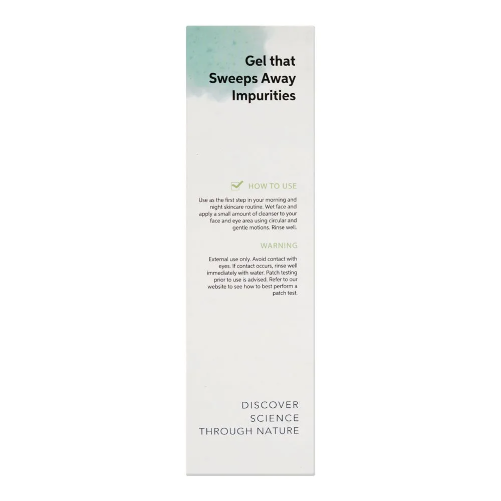 Side view of oneskin pore purifying gentle gel cleanser, 150ml