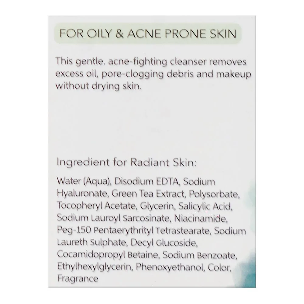 Close-up design of oneskin pore purifying gentle gel cleanser, 150ml