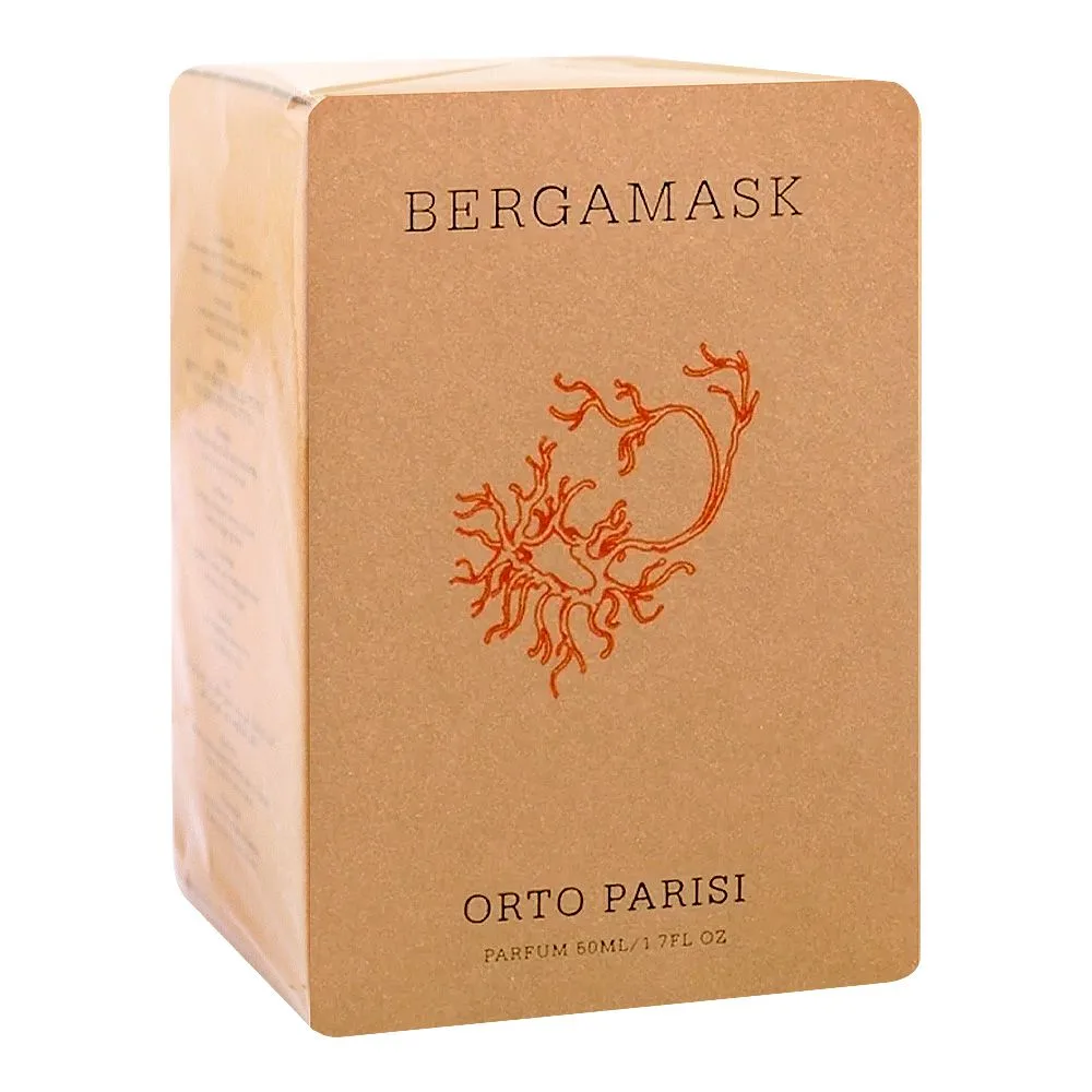 Side view of orto parisi bergamask parfum, for men & women, 50ml