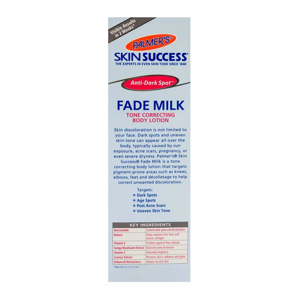 Comfortable casual palmer's skin success fade milk 250ml