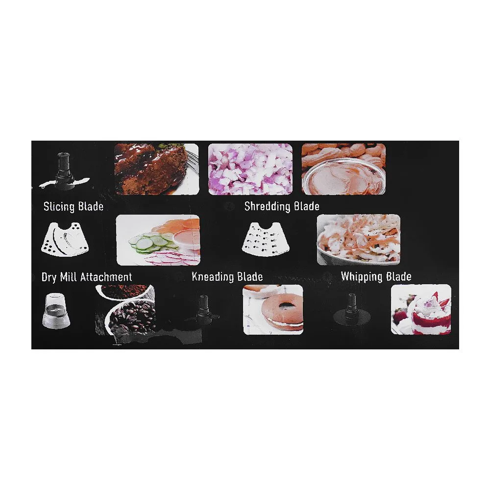 Premium everyday wear panasonic food processor 9-in-1, 800w, k-black, mk-f510ktz