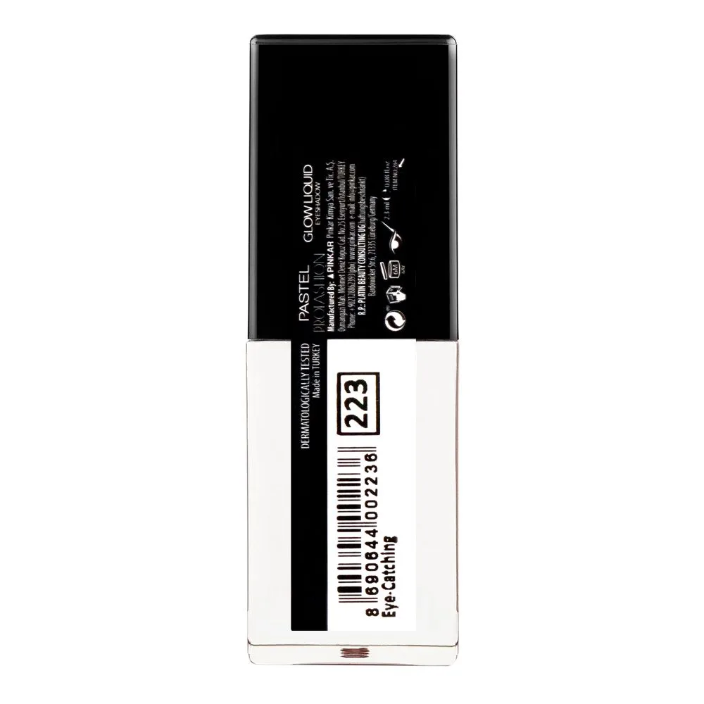 Side view of pastel glow liquid eyeshadow, 223 eye catching