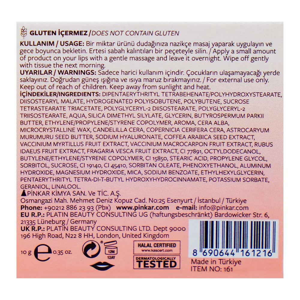 Close-up design of pastel lab lip sleeping mask peach, 10g, no. 21
