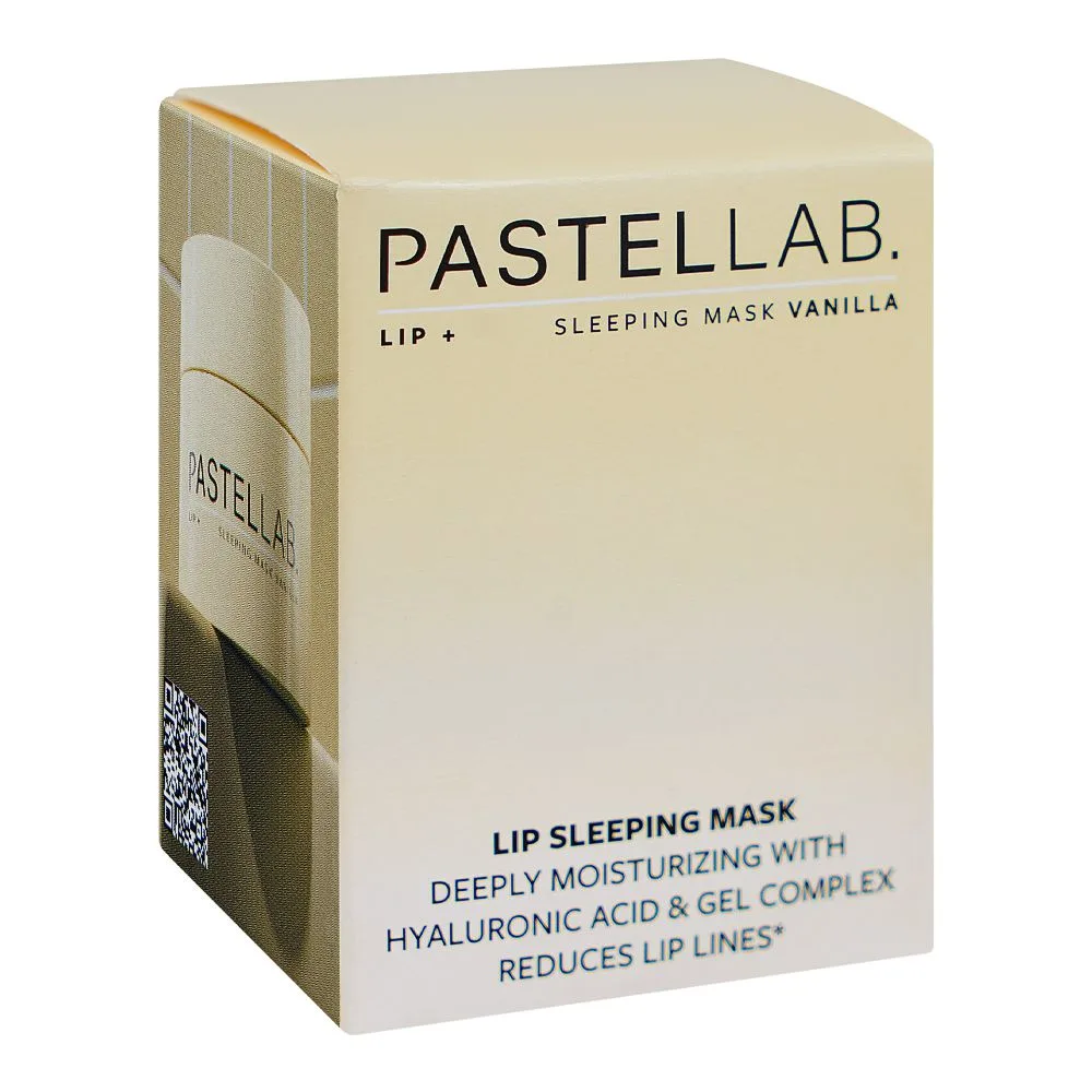 Side view of pastel lab lip sleeping mask vanilla, 10g, no. 22