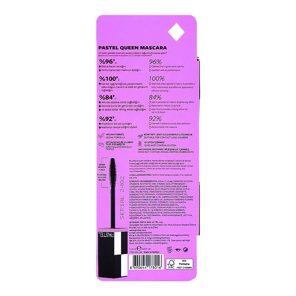Comfortable casual pastel queen mascara, 7.14ml