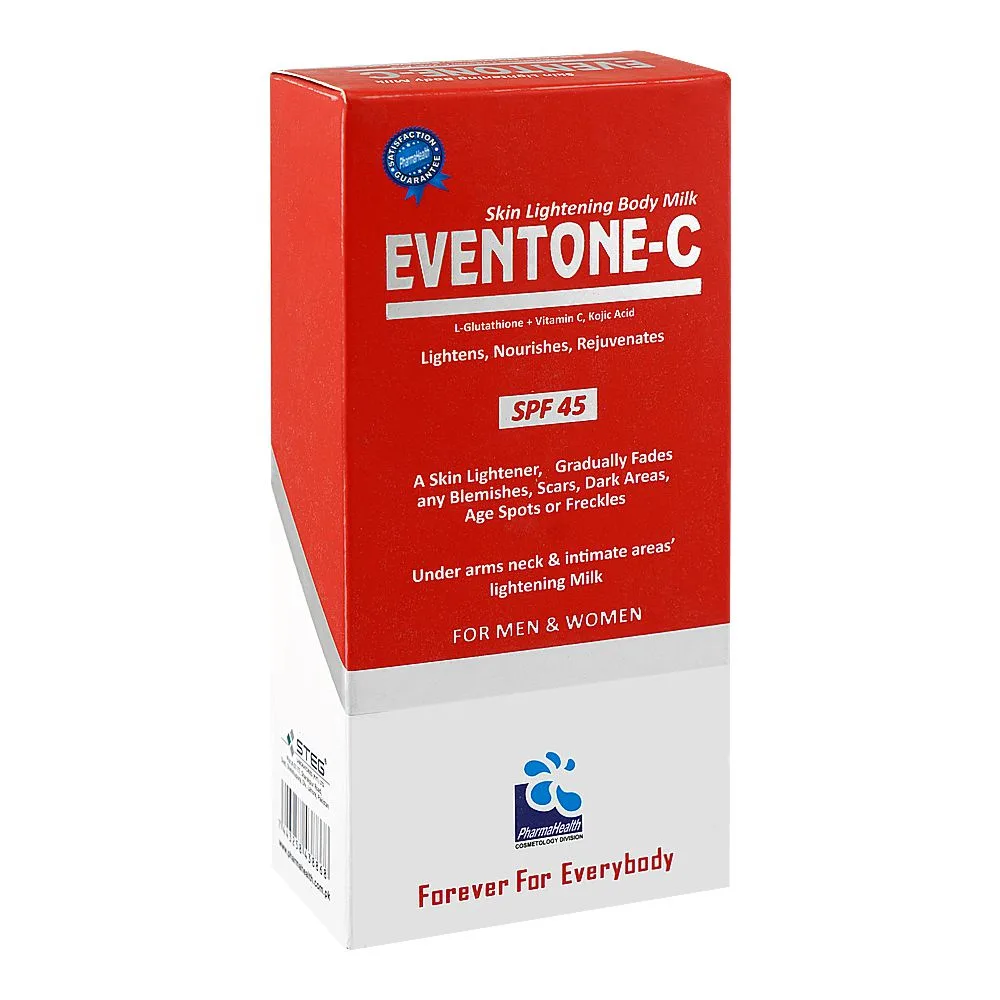 Pharma Health Eventone-C Skin Lightening Body Milk Lotion, SPF-45, For Dry, Dull Skin, 150ml