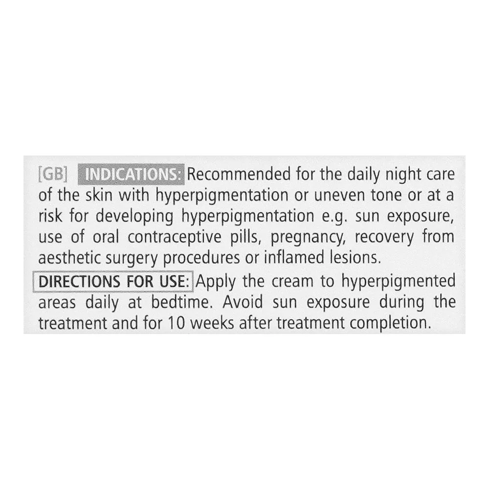 Close-up design of pharmaceris whitening night cream, 30ml