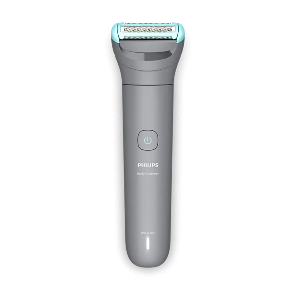Side view of philips 3000 series body groomer, 80 minutes run time, bg3480/15