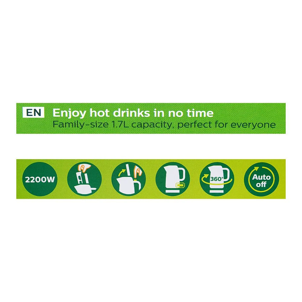 Lifestyle product image of philips 3000 series kettle, 2200w, 1.7l capacity, hd-9318/01