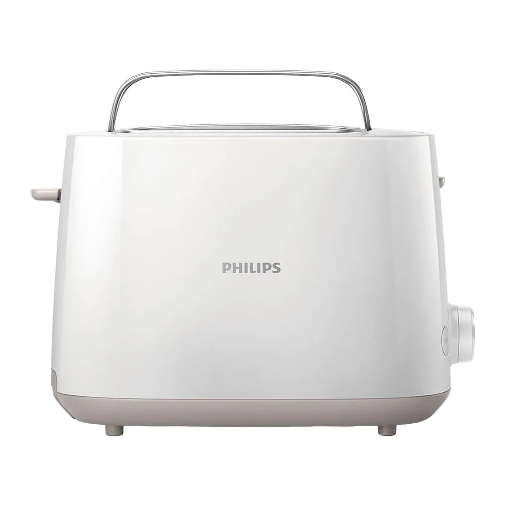 Side view of philips 3000 series toaster, 830w, 1-8 settings, hd2581/00