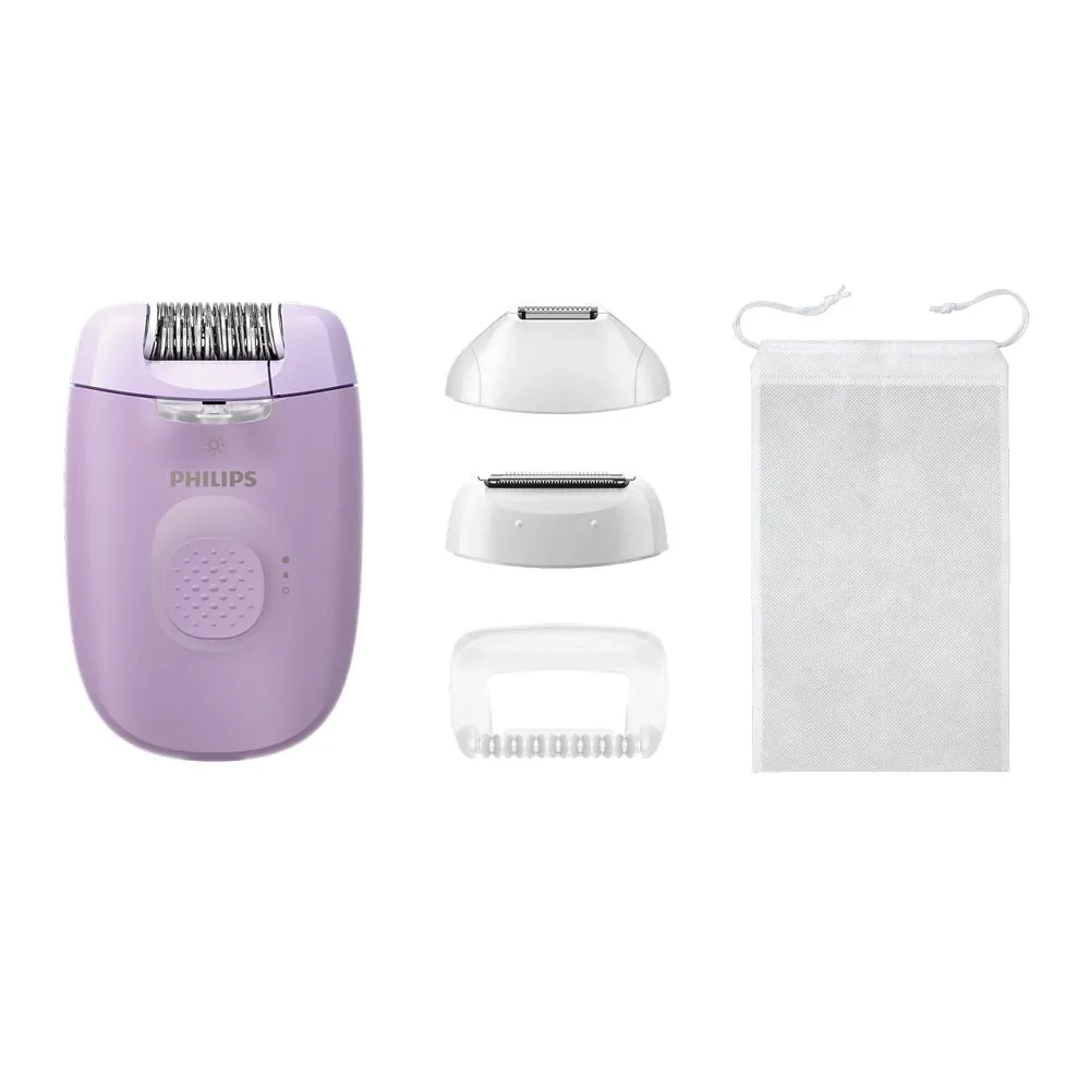 Philips 4000 3-In-1 Epilator, BRE257/00 White/Purple