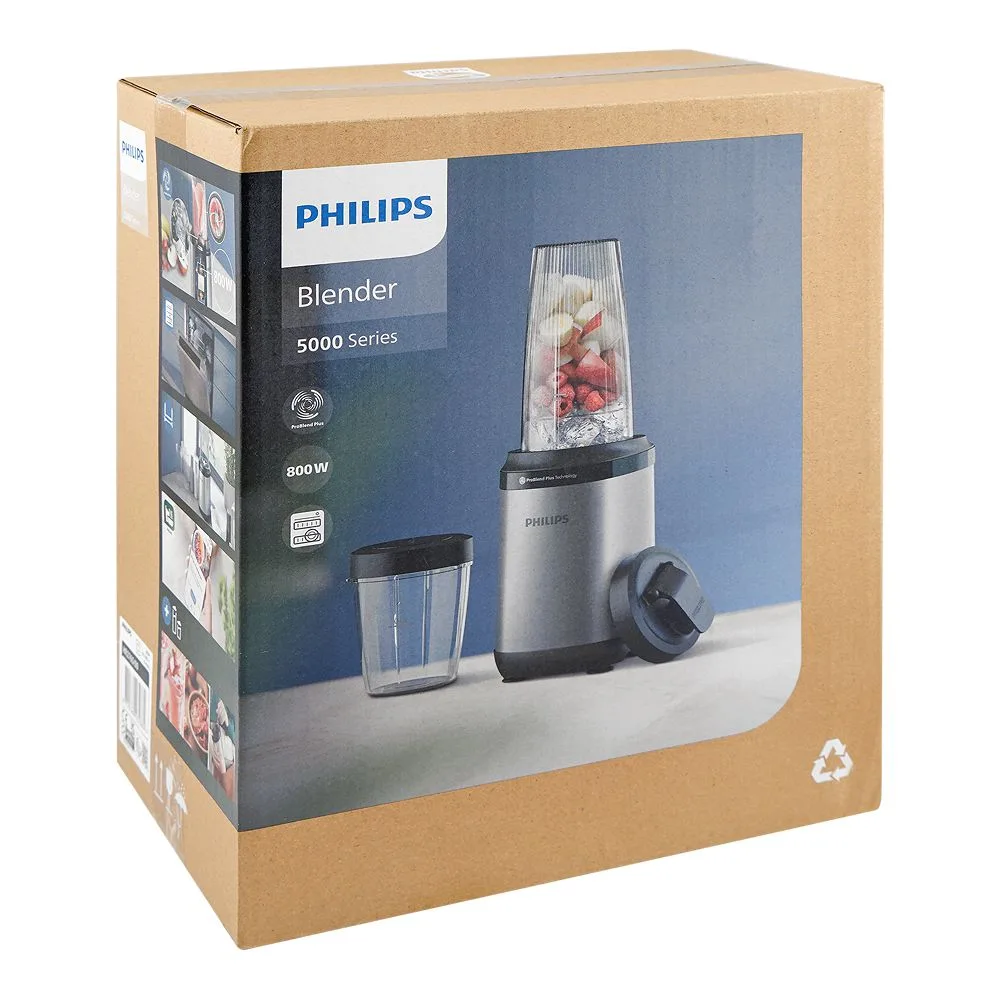 Side view of philips 5000 series blender, hr-2765/00