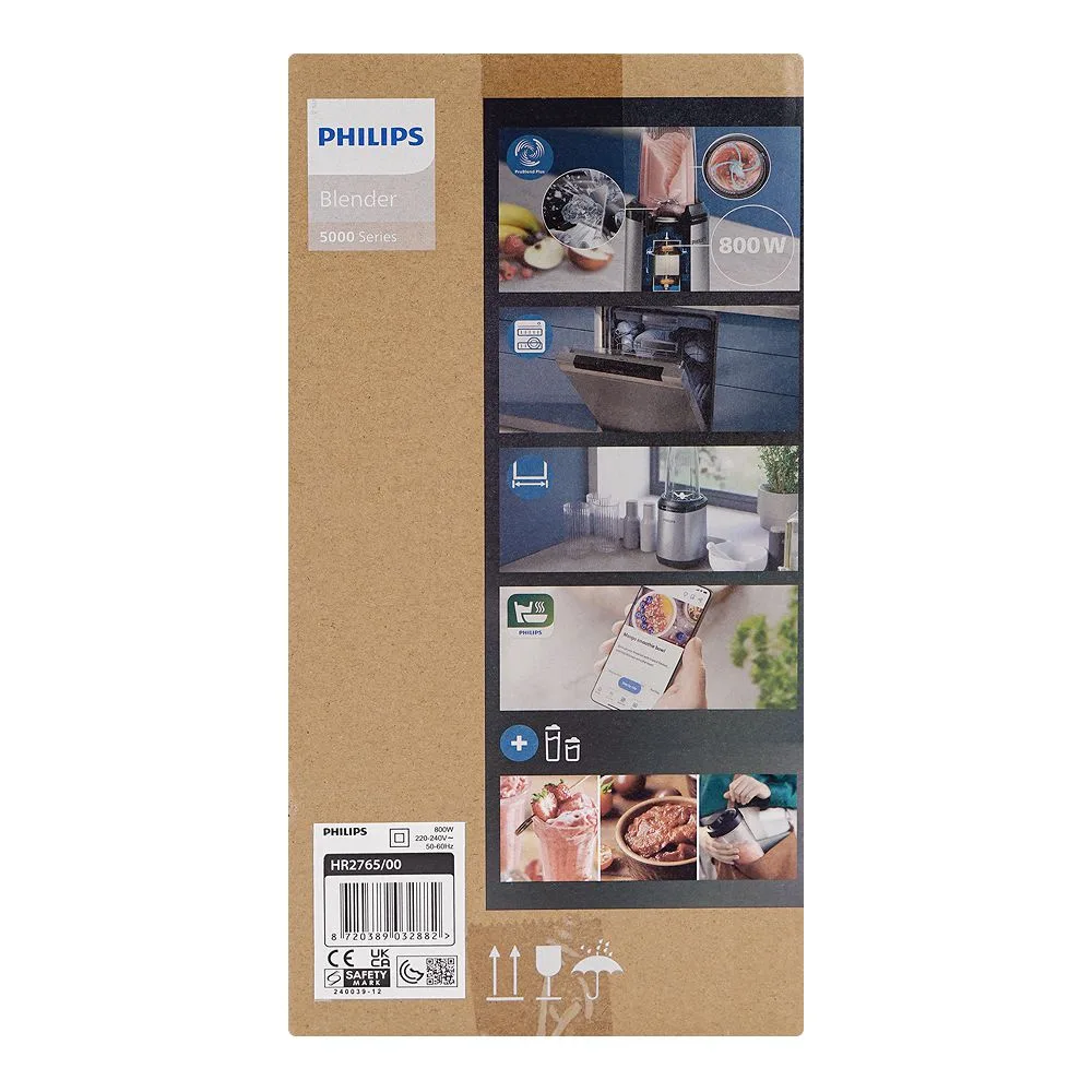 Close-up design of philips 5000 series blender, hr-2765/00
