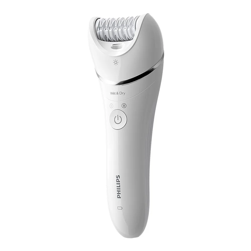 Comfortable casual philips 8000 series wet & dry epilator, +5 accessories, bre710/01
