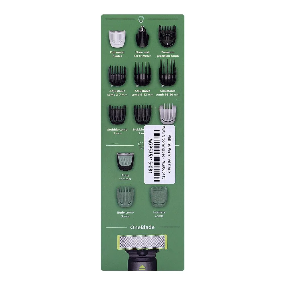 Comfortable casual philips 9000 series 17-in1 trimmer, 120 minutes runtime, mg9535/15