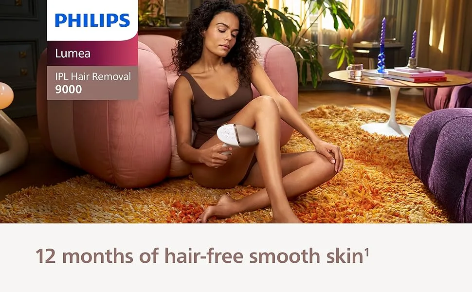 Philips Lumea IPL Hair Removal Device, SenseIQ, 3 Attachments, Cordless, BRI955/60 detail image 9