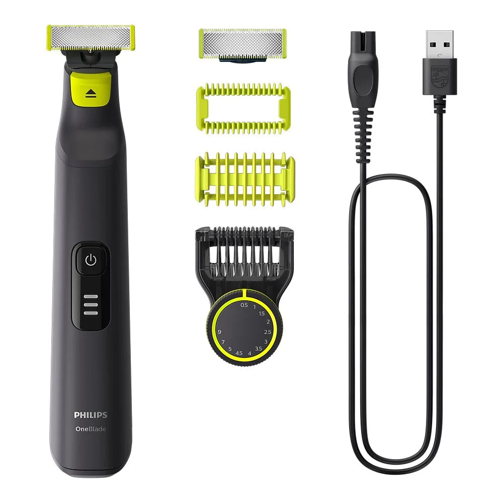 Philips One Blade Pro Face + Body Kit, Waterproof, 5.4W, 100-240 V, 90 Minutes Run Time, QP6542/10