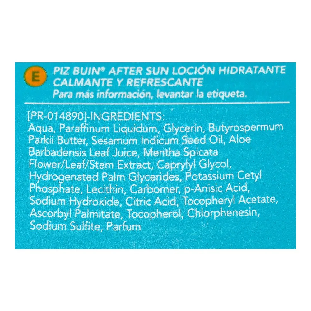 Comfortable casual piz buin after sun soothing & cooling moisturizing lotion, 200ml