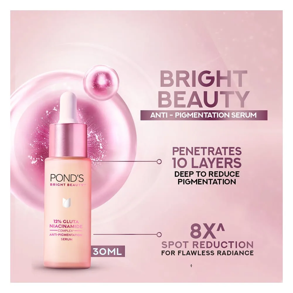 Lifestyle product image of pond's bright beauty 12% gluta niacinamide anti pigmentation serum, 30ml