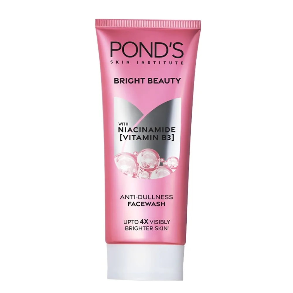 Pond's Bright Beauty Anti-Dullness Face Wash With Niacinamide & Vitamin B3, 100g