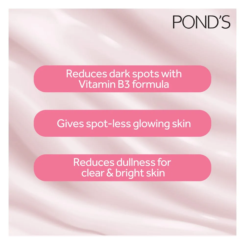 Front angle of pond's bright beauty anti-spot serum day cream with niacinamide & vitamin b3, 50g