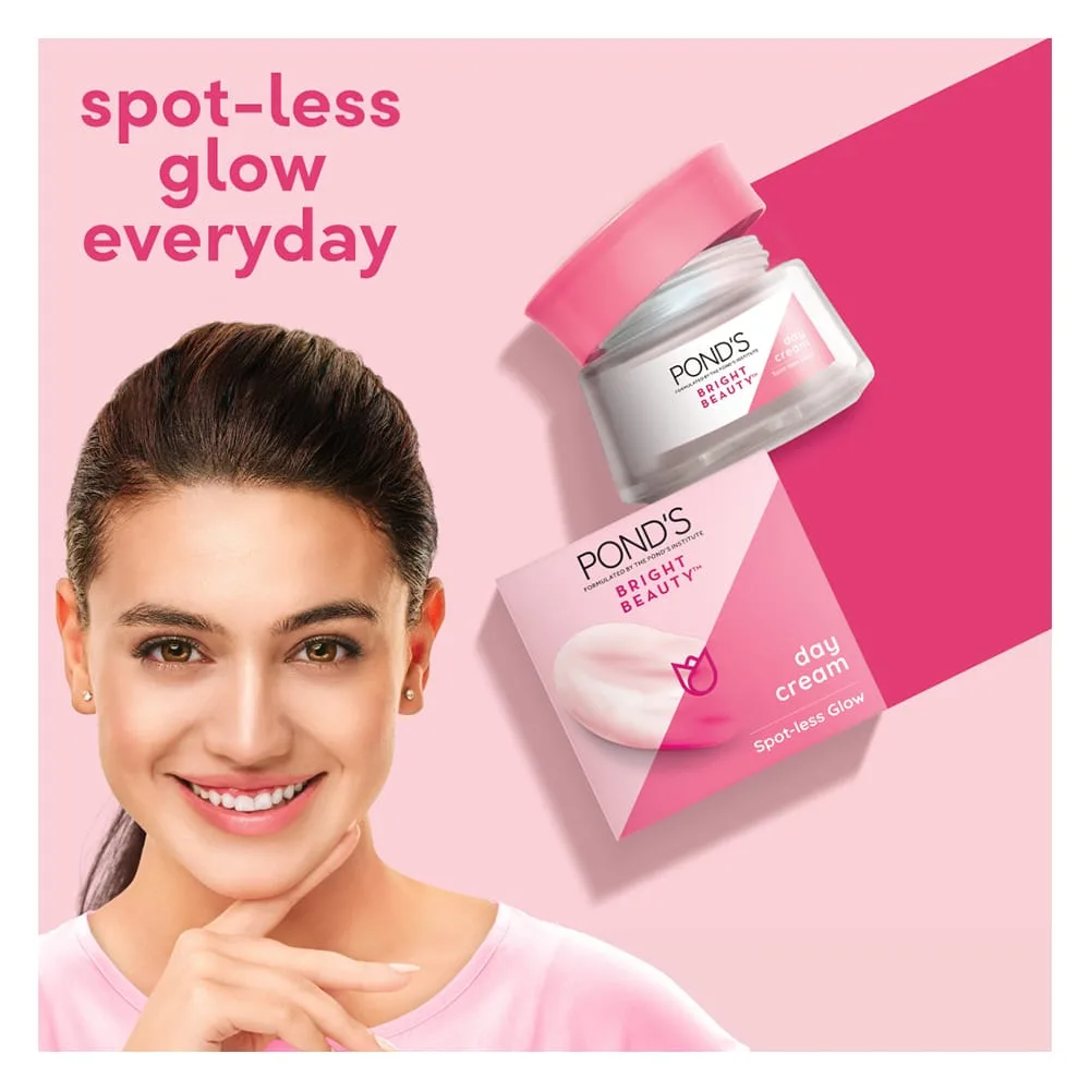 Lifestyle product image of pond's bright beauty anti-spot serum day cream with niacinamide & vitamin b3, 50g