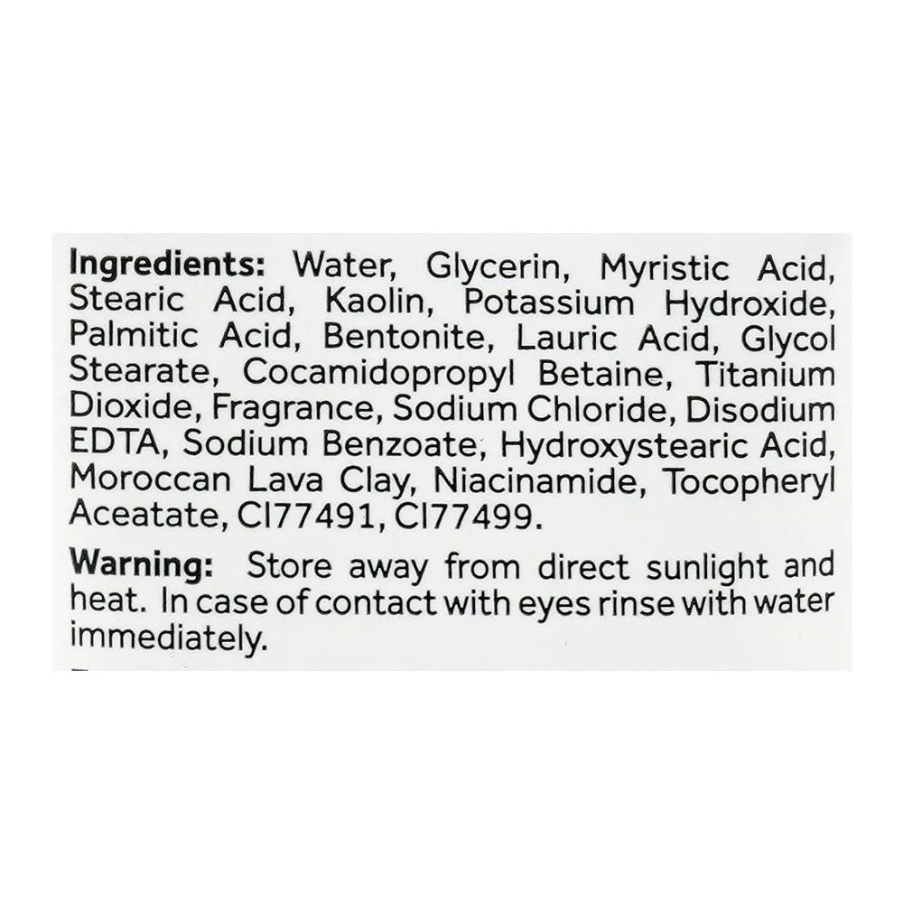 Comfortable casual pond's bright mineral clay deep clean face cleanser, niacinamide, glycerin, for all types of skin, 90g