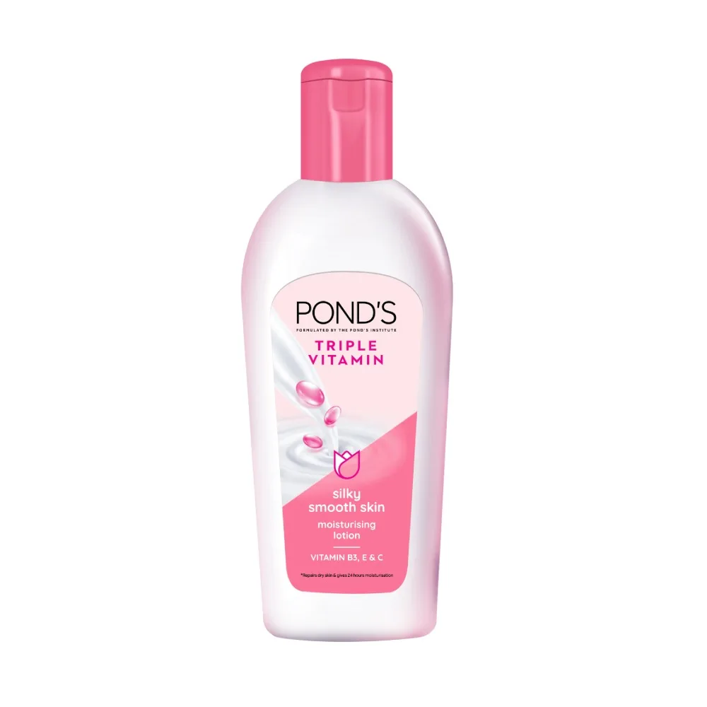 Pond's Triple Vitamin Moisturizing Lotion, Silky Smooth Skin, 100ml