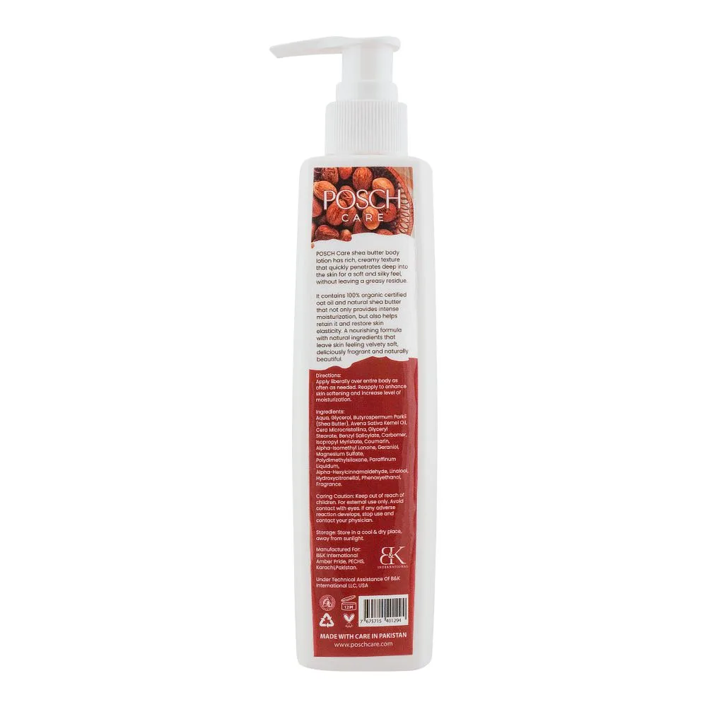 Posch Care Hydratherapy Shea Butter Hand & Body Lotion, For Normal To Very Dry Skin, 230ml