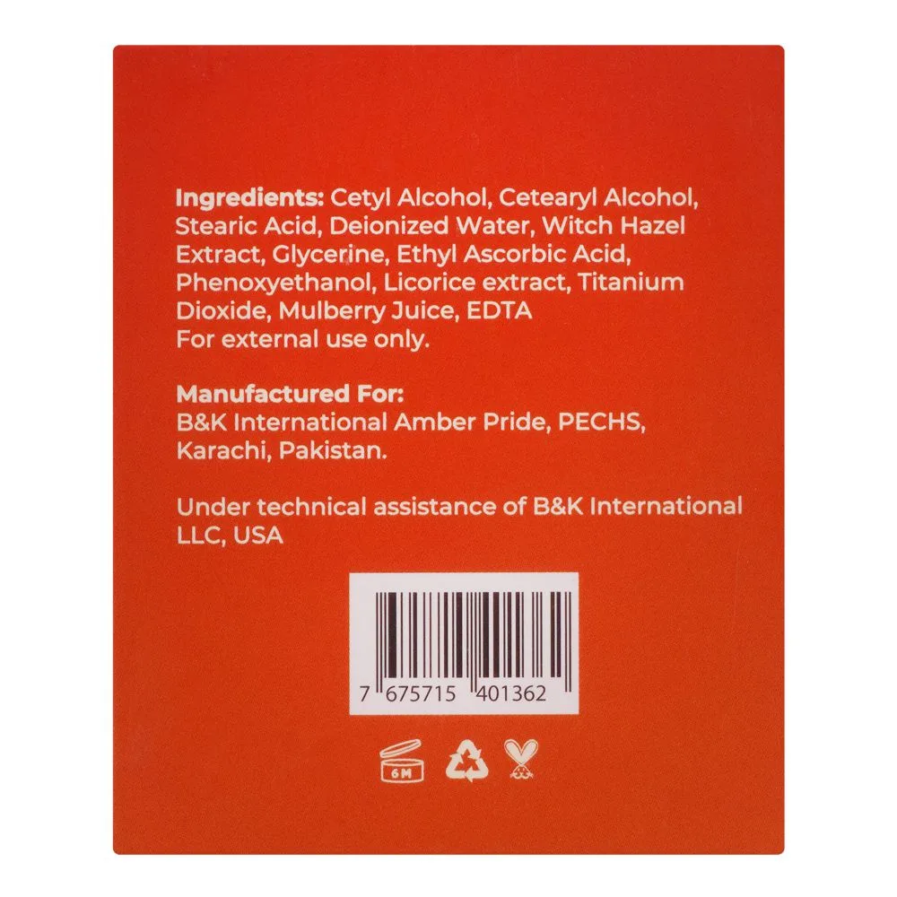 Side view of posch care vitamin c glow cream, 50gm
