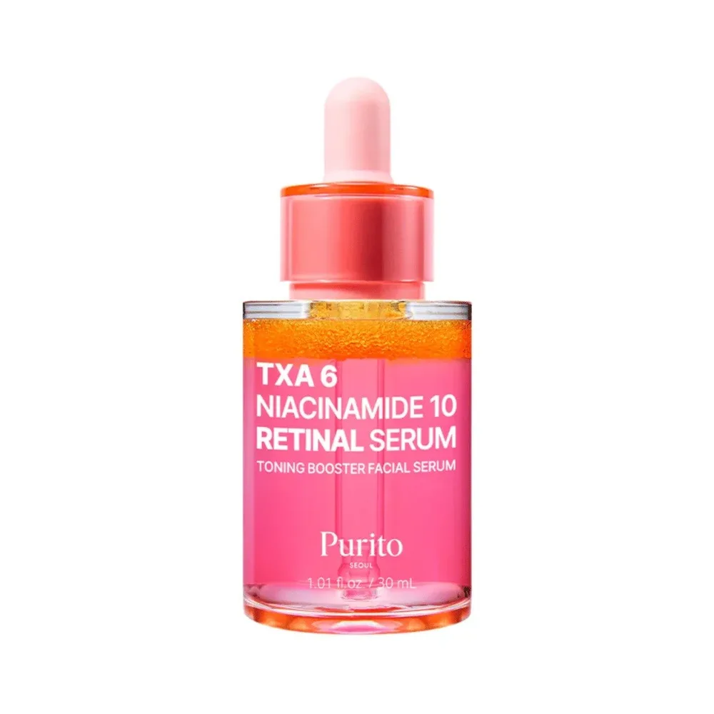 Purito TXA 6 Niacinamide 10 Retinal Serum, Hyperpigmentation & Anti-Aging Care, Tranexamic Acid, Niacinamide, Retinal, 30ml