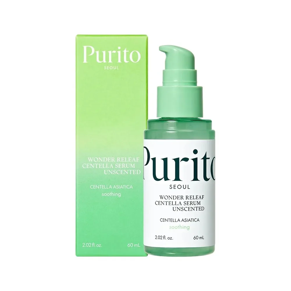 Comfortable casual purito wonder releaf centella unscented serum, soothing & barrier repair, centella, 60ml