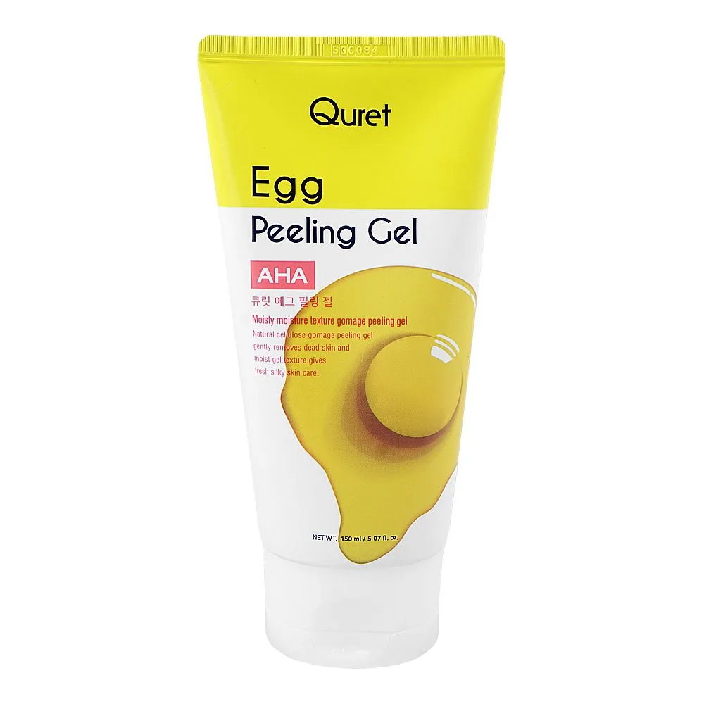 Quret AHA Egg Peeling Gel, Glycerin, For Fresh Skin, 150ml