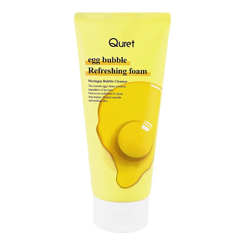 Quret Egg Bubble Refreshing Cleansing Foam, Glycerin, 170g