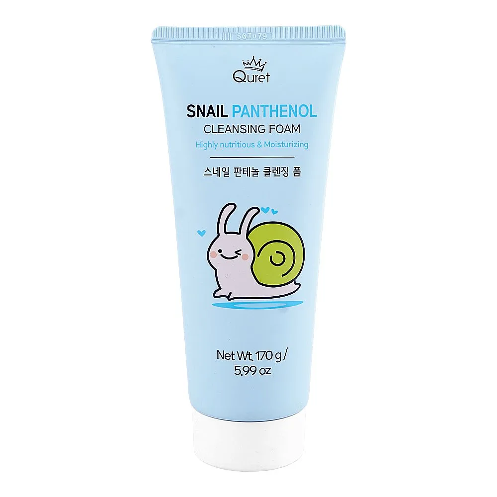 Quret Snail Panthenol Cleansing Foam, Glycerin, 170g