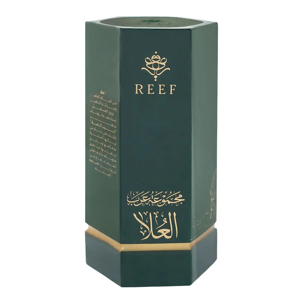 Side view of reef arabs collection al ula perfume, for men & women, 100ml