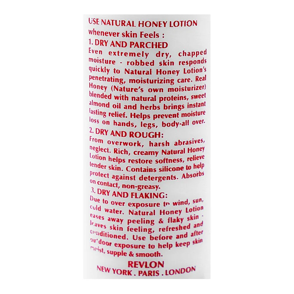 Comfortable casual revlon natural honey skin conditioning lotion, moisturizes & softens dry skin, 100ml