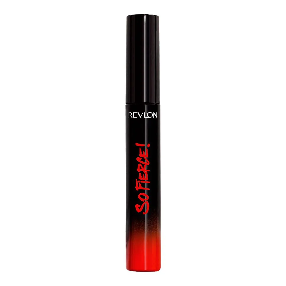 Side view of revlon so fierce! mascara, 701 blackest black, 7.5ml