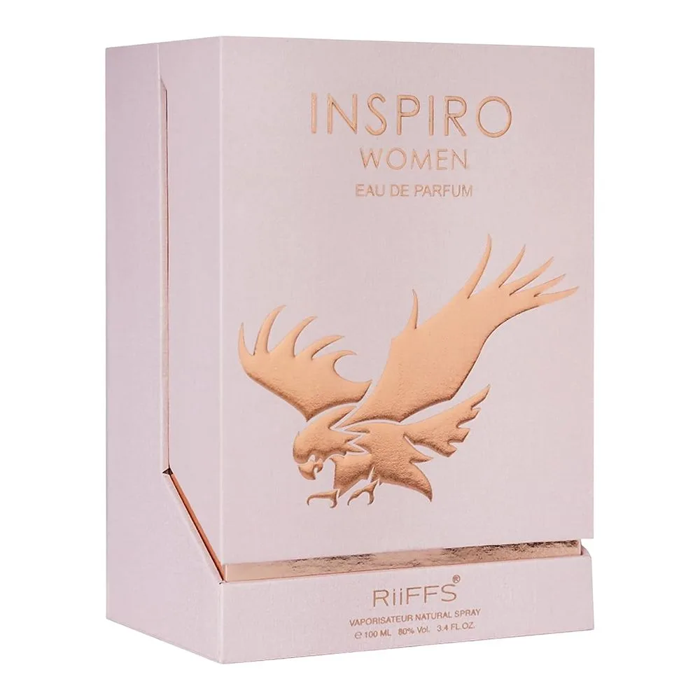 Side view of riiffs inspiro women, eau de parfum, 100ml