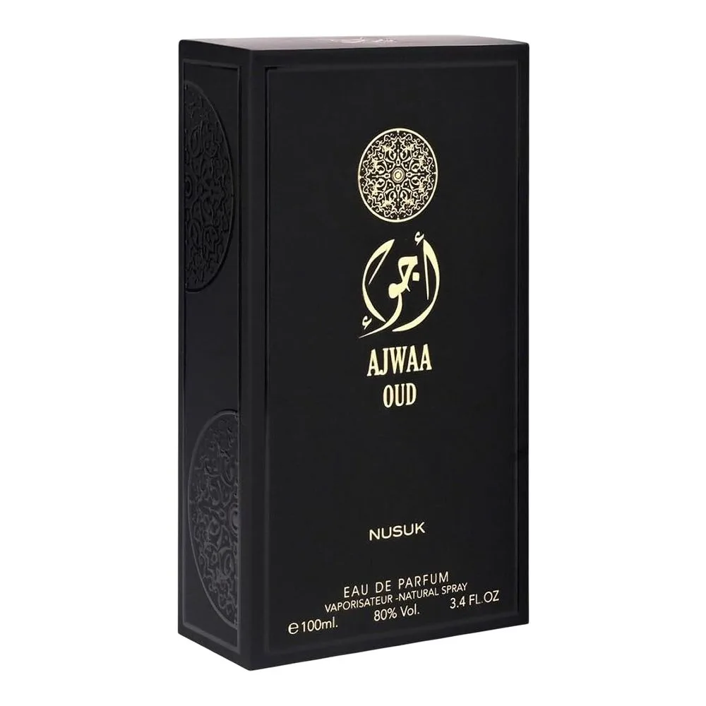 Side view of riiffs nusuk ajwaa oud, eau de parfum, for men & women, 100ml