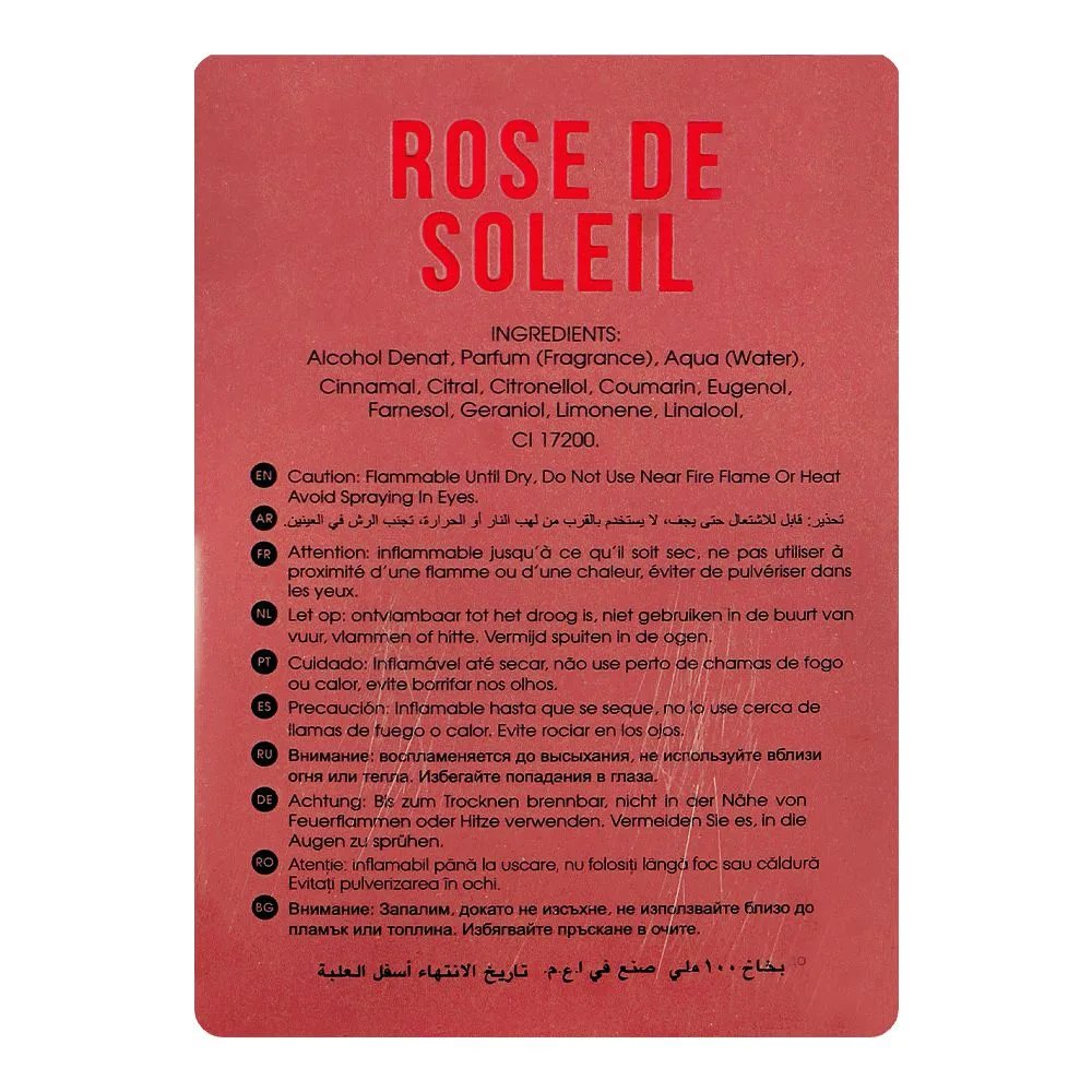 Comfortable casual riiffs rose de soleil for women, eau de parfum, 100ml