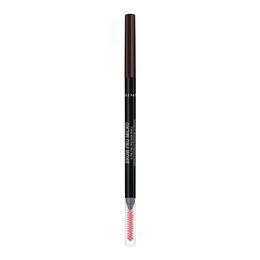 Side view of rimmel brow pro micro ultra-fine precision pencil, 001 blonde