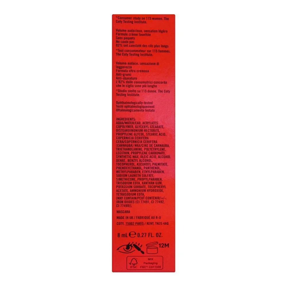 Comfortable casual rimmel london wonder volume thrill seeker mascara, bold volume, 8ml
